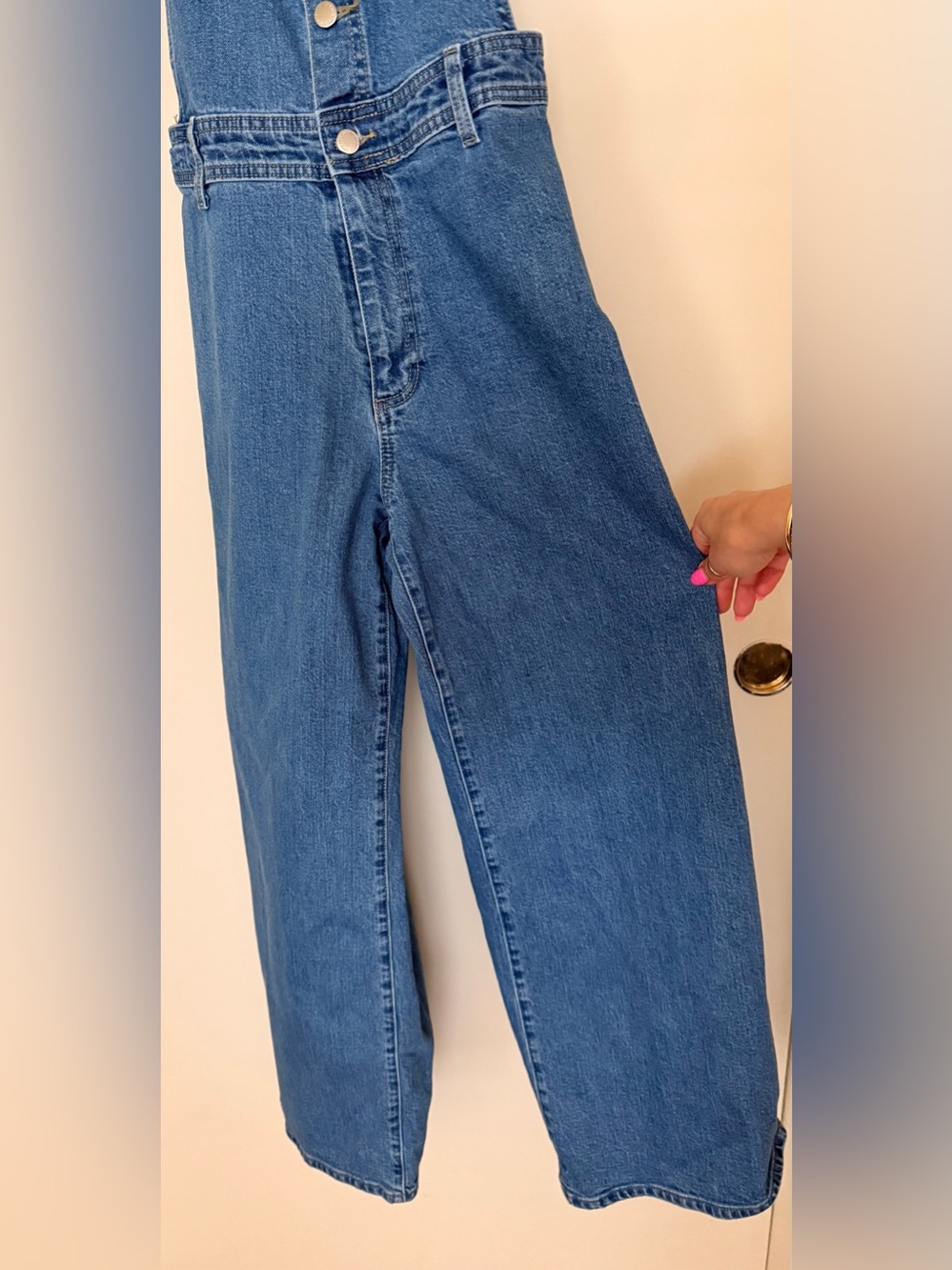 Universal Thread Women's Denim Sailor Overalls - Size 8 - Picture 4 of 9
